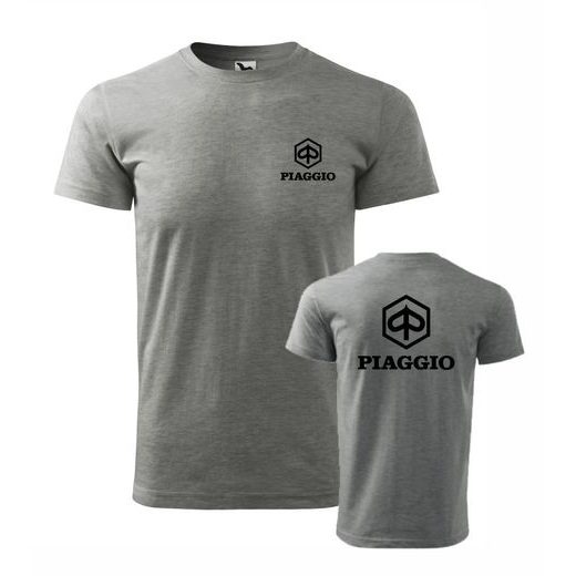 PÁNSKÉ TRIKO S MOTIVEM PIAGGIO 1 - ŠEDÉ