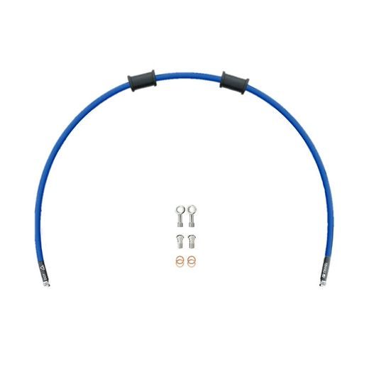 HADICE SPOJKY VENHILL POWERHOSEPLUS KAW-11010CS-SB (1 HADICE V SADĚ) SOLID BLUE HOSES, STAINLESS FITTINGS