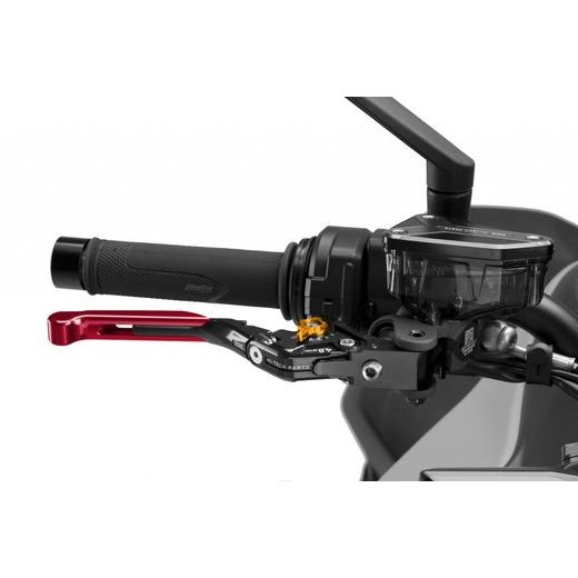 PÁČKA BRZDY BEZ ADAPTÉRU PUIG 4.0 414RNO ROZŠIŘITELNÁ SKLÁDACÍ ČERVENÁ/ZLATÁ