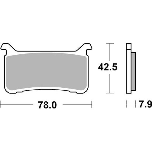 BRZDOVÉ DESTIČKY BREMBO 07HO63SR