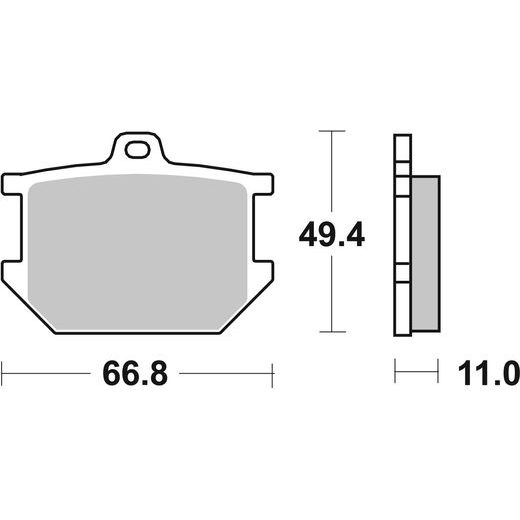BRZDOVÉ DESTIČKY BREMBO 07YA0309 CC ROAD