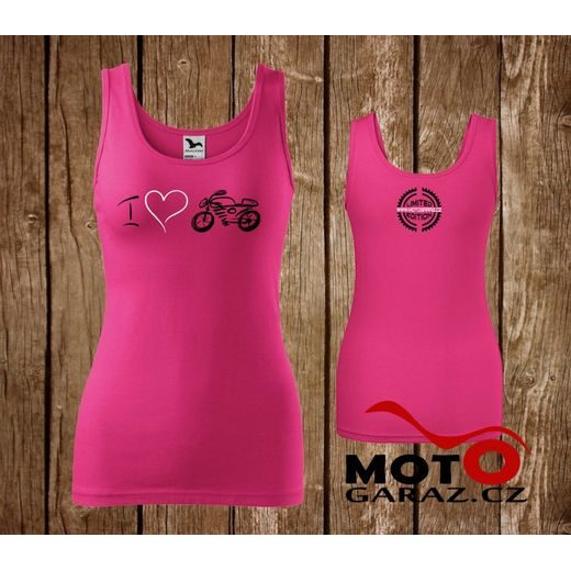 DÁMSKÉ TÍLKO MOTOGARÁŽ LIMITED EDITION NAKED - RŮŽOVÉ