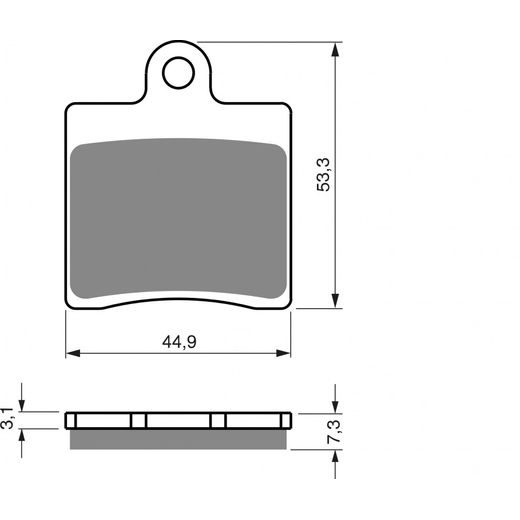 BRZDOVÉ DESTIČKY GOLDFREN 367 S3 (1 SET = 4 PCS)