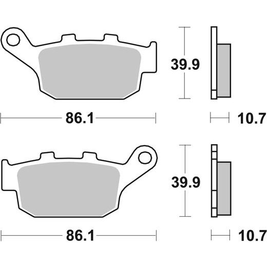 BRZDOVÉ DESTIČKY BREMBO 07HO2711 CC ROAD