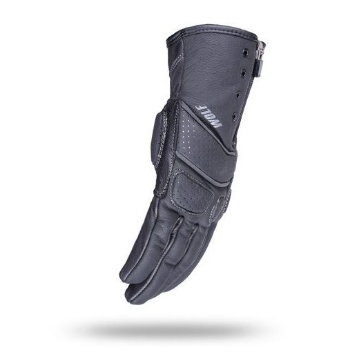 WOLF FULLA BLACK DÁMSKÉ KOŽENÉ RUKAVICE NA MOTORKU