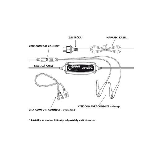 NABÍJEČKA CTEK MXS 5.0 NEW S TEPLOTNÍM ČIDLEM 12 V, 120 AH, 5 A