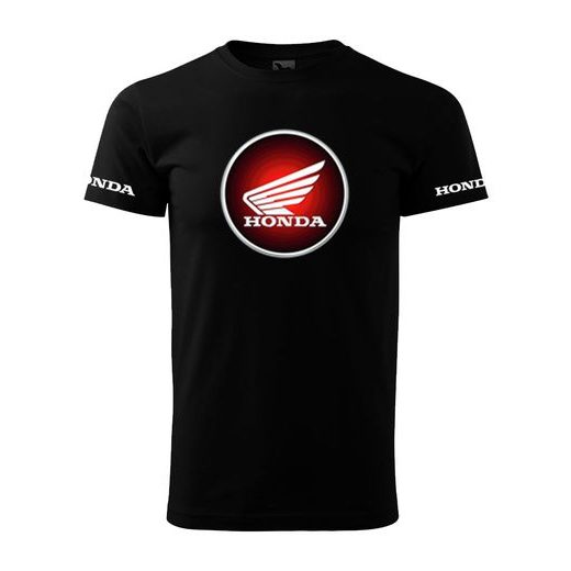 PÁNSKÉ TRIKO S MOTIVEM HONDA 5 - ČERNÉ