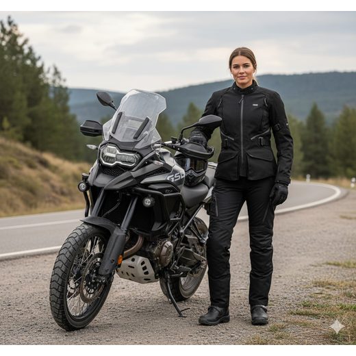 DÁMSKÁ BUNDA S LAMINOVANOU MEMBRÁNOU IXS TOURSTER-STX 1.0 X2-111605 ČERNÝ