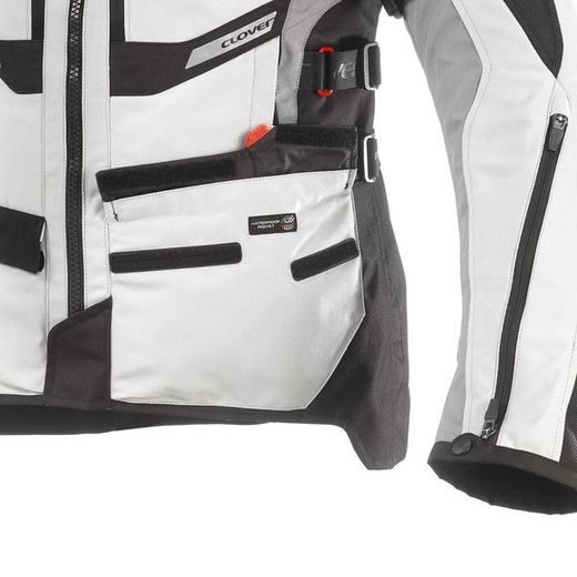 BUNDA NA MOTORKU CLOVER GTS-3 AIRBAG BLACK/GREY