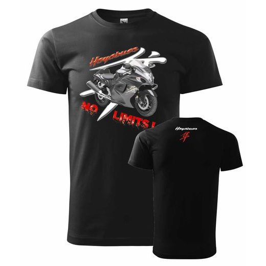 PÁNSKÉ TRIKO S MOTIVEM HAYABUSA NO LIMITS - ČERNÉ