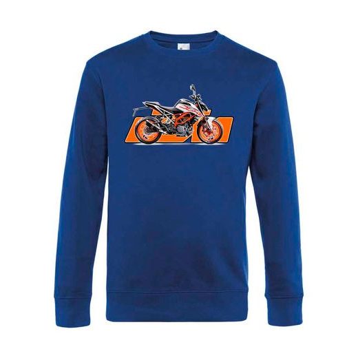 PÁNSKÁ MIKINA S MOTIVEM KTM DUKE - KRÁLOVSKY MODRÁ