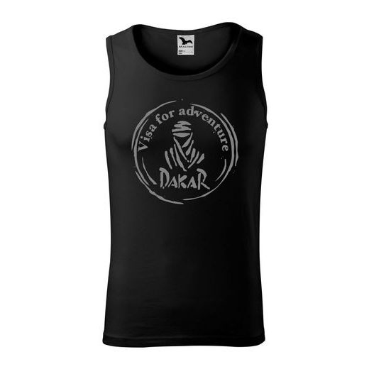 PÁNSKÉ TÍLKO S MOTIVEM DAKAR - ČERNÉ