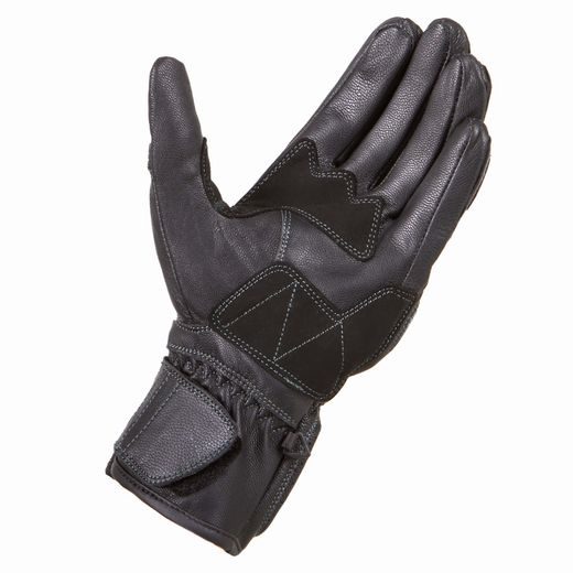WOLF FURIA BLACK KOŽENÉ RUKAVICE NA MOTORKU