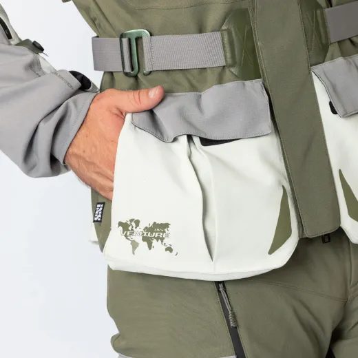 BUNDA S LAMINOVANOU MEMBRÁNOU IXS VENTURE-STX 1.0 X2-011405 ŠEDO-OLIVOVĚ ZELENÝ