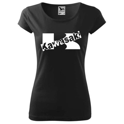 DÁMSKÉ TRIKO S MOTIVEM KAWASAKI 3 - ČERNÉ