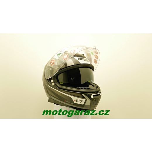 NOLAN N87 ORIGINALITY N-COM FLAT BLACK 68