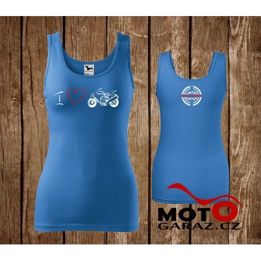 DÁMSKÉ TÍLKO MOTOGARÁŽ LIMITED EDITION SUPERSPORT - MODRÉ