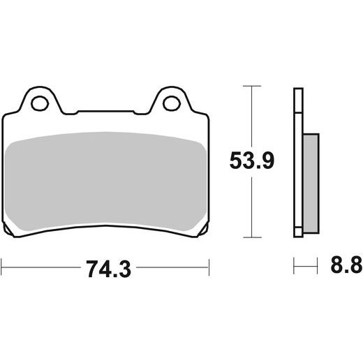 BRZDOVÉ DESTIČKY BREMBO 07YA35SA