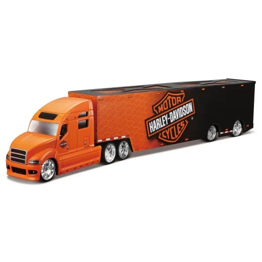 MAISTO - HARLEY-DAVIDSON HAULERS, ČERNO-ORANŽOVÁ, 1:64