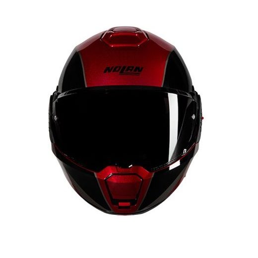 MOTO HELMA NOLAN N120-1 VERNICIATURA SPECIALE N-COM ROSSO 344