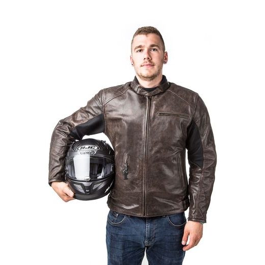 KOŽENÁ AIRBAGOVÁ BUNDA HELITE ROADSTER HNĚDÁ