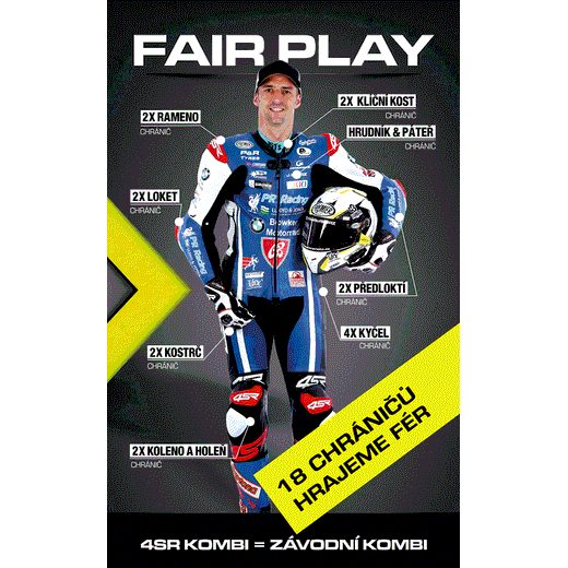 KOMBINÉZA 4SR RACING NEON AR