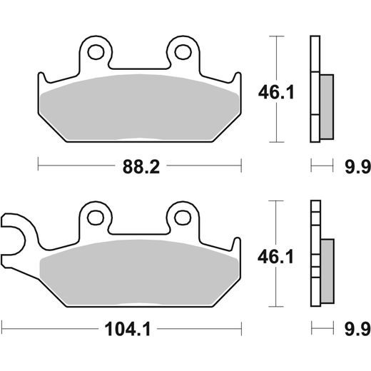 BRZDOVÉ DESTIČKY BREMBO 07YA2508 CC ROAD