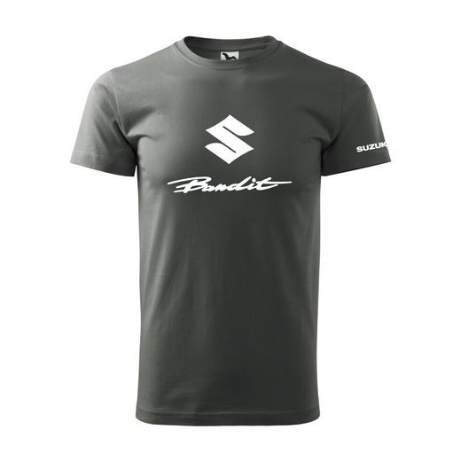 PÁNSKÉ TRIKO S MOTIVEM SUZUKI BANDIT 1 - ŠEDÉ
