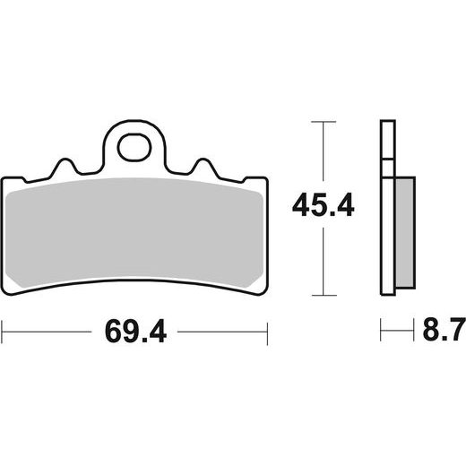 BRZDOVÉ DESTIČKY BREMBO 07GR18SR