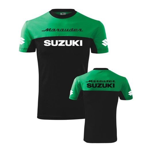 PÁNSKÉ TRIKO S MOTIVEM SUZUKI MARAUDER - ZELENÁ/ČERNÁ