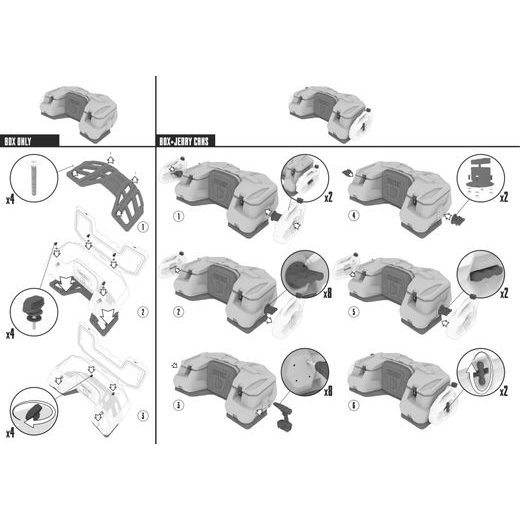 ZADNÍ BOX PRO ČTYŘKOLKU TESSERACT TGB BLADE 600/1000