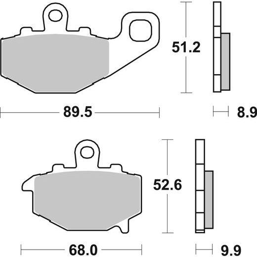 BRZDOVÉ DESTIČKY BREMBO 07KA1617 CC ROAD