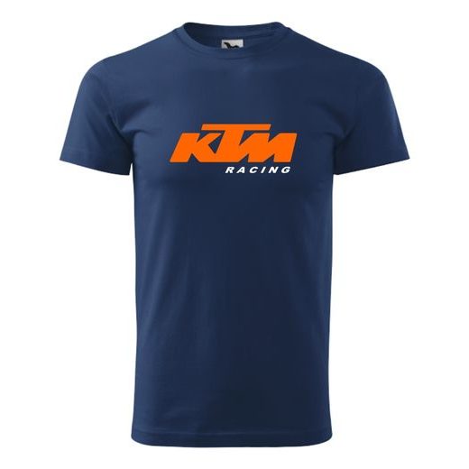 PÁNSKÉ TRIKO S MOTIVEM KTM RACING 2 - TMAVĚ MODRÉ