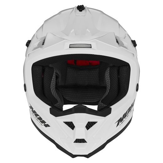DĚTSKÁ MOTOKROSOVÁ PŘILBA NOX N761 MX BÍLÁ LESKLÁ