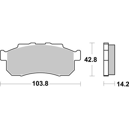 BRZDOVÉ DESTIČKY BREMBO 07HO67SD