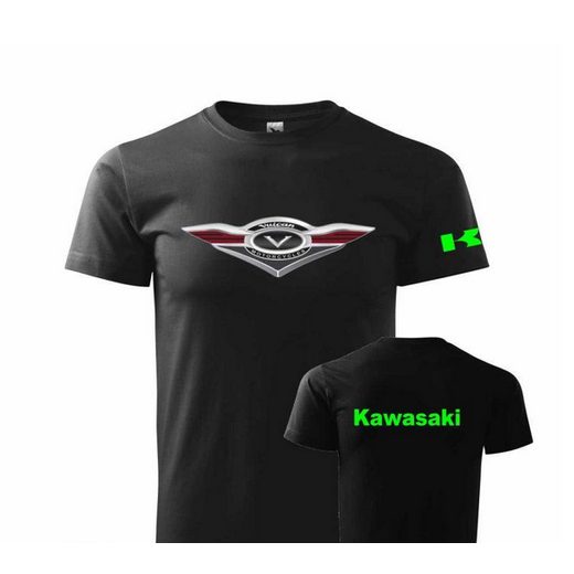PÁNSKÉ TRIKO S MOTIVEM KAWASAKI VULCAN - ČERNÉ