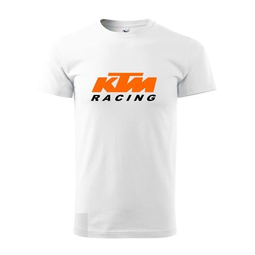 PÁNSKÉ TRIKO S MOTIVEM KTM RACING 3 - BÍLÉ