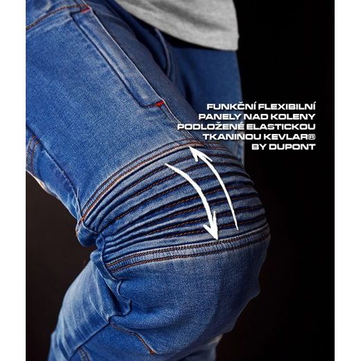 KEVLAROVÉ JEANSY 4SR CLUB SPORT BLUE