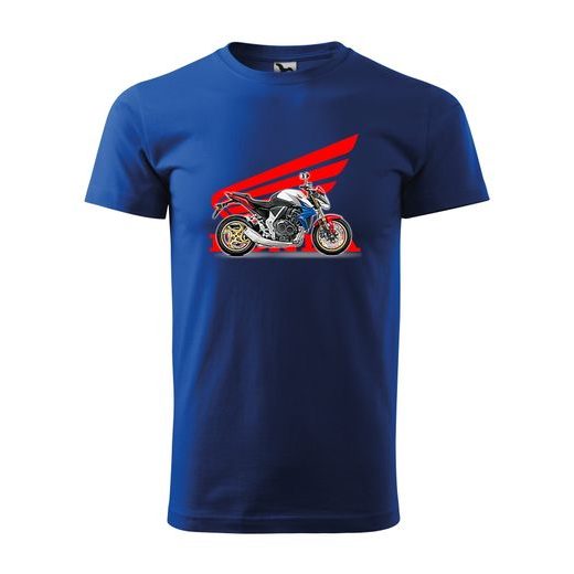PÁNSKÉ TRIKO S MOTIVEM HONDA CB 1000 - KRÁLOVSKY MODRÉ