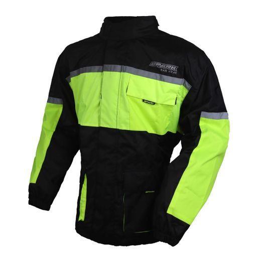 NEPROMOKAVÁ DVOUDÍLNÁ KOMBINÉZA DO DEŠTĚ SPARK TORENT FLUO