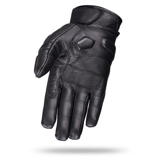 WOLF SANDOR BLACK KOŽENÉ RUKAVICE NA MOTORKU