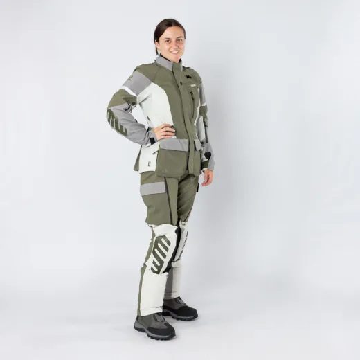 DÁMSKÉ KALHOTY S LAMINOVANOU MEMBRÁNOU IXS VENTURE-STX 1.0 X2-015605 OLIVOVÁ-SVĚTLE ŠEDÁ