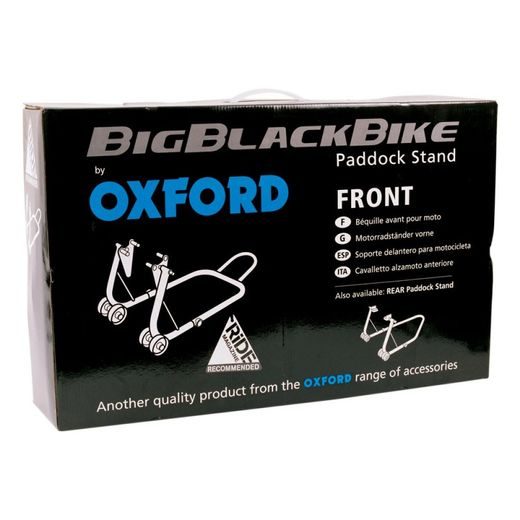 PŘEDNÍ STOJAN NA MOTORKU OXFORD BIG BLACK BIKE SP822