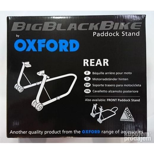 ZADNÍ STOJAN NA MOTORKU OXFORD BIG BLACK BIKE SP821