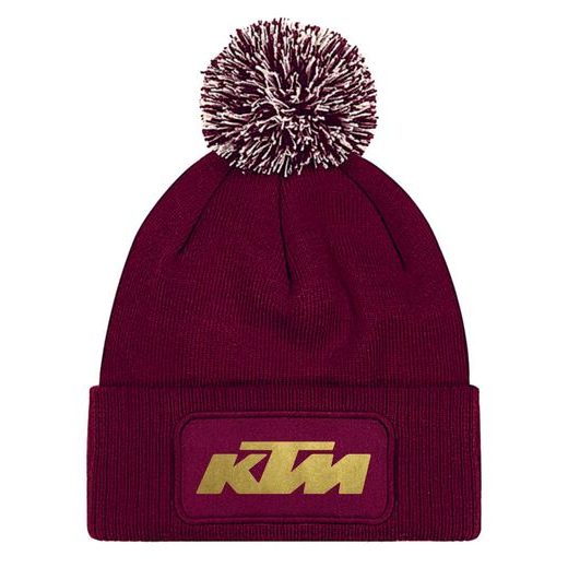 ZIMNÍ ČEPKA S BAMBULÍ A MOTIVEM KTM