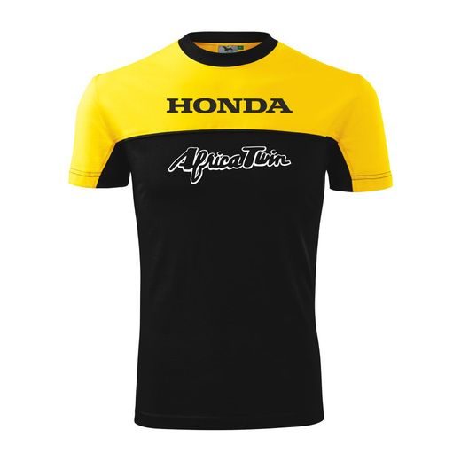 PÁNSKÉ TRIKO S MOTIVEM HONDA AFRICA 1 - ŽLUTO/ČERNÉ