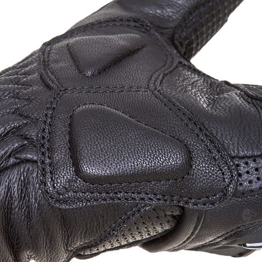WOLF KNIGHT BLACK KOŽENÉ RUKAVICE NA MOTORKU