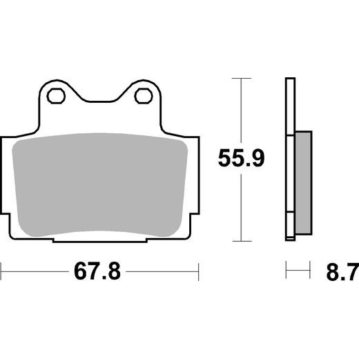 BRZDOVÉ DESTIČKY BREMBO 07YA12SA