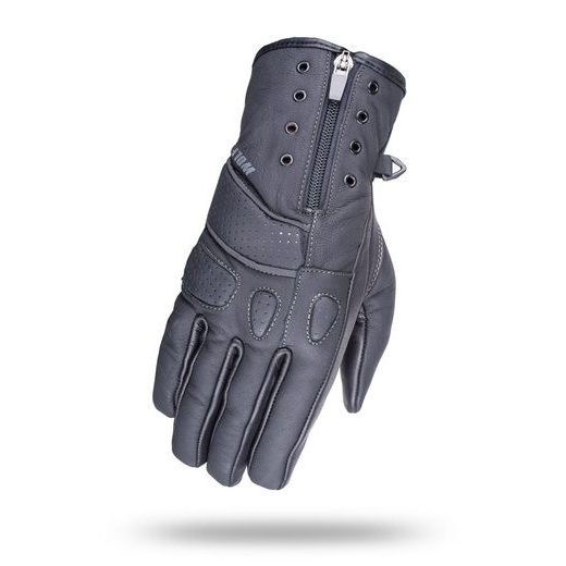 WOLF FULLA BLACK DÁMSKÉ KOŽENÉ RUKAVICE NA MOTORKU