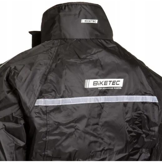 NEPROMOKAVÁ BUNDA NA MOTORKU BIKETEC BLACK